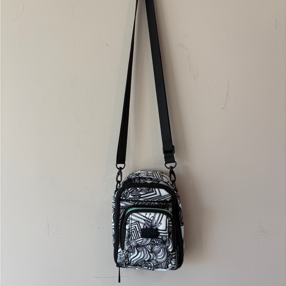 Jujube Black and White Patterned Crossbody Bag - Picture 2 of 6
